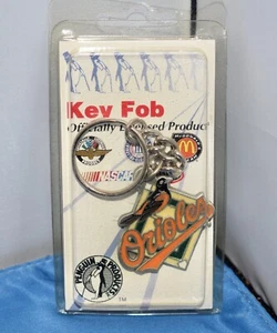 Vintage MLB Baltimore Orioles Metal Keychain By Penguin Products Bird NOS ~ E2A - Picture 1 of 3