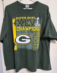 NFL Men's 2XL Gray Super Bowl Champions XLV Green Bay Packers 45 Football - Picture 1 of 9