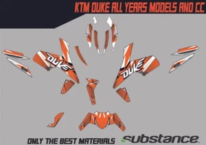 KTM Duke 125-390 Graphics kit Decal kit MX vinyl - Picture 1 of 3