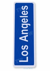 LOS ANGELES 11X4 TIN SIGN HOME GARAGE REPRODUCTION HOLLYWOOD STAPLES LA DODGERS - Picture 1 of 1