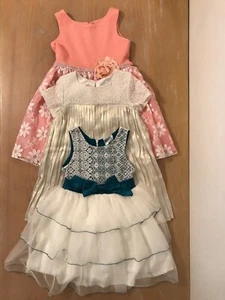 Sweet Heart Rose, Cherokee, Beautees Girls Summer Dresses Lot of 3 Size 5T, & 5 - Picture 1 of 10