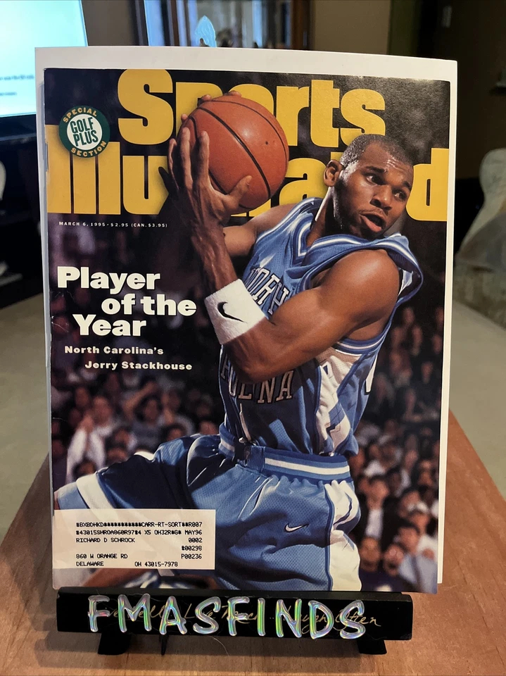 D2 1995 Jerry Stackhouse North Carolina Sports Illustrated 6 de marzo Foto 1 de 1