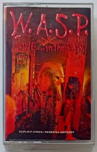 W.A.S.P. - Live in the Raw Cassette Tape 1987 - Picture 1 of 8