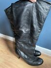 Cavali Slouched ladies long leather boots size 7
