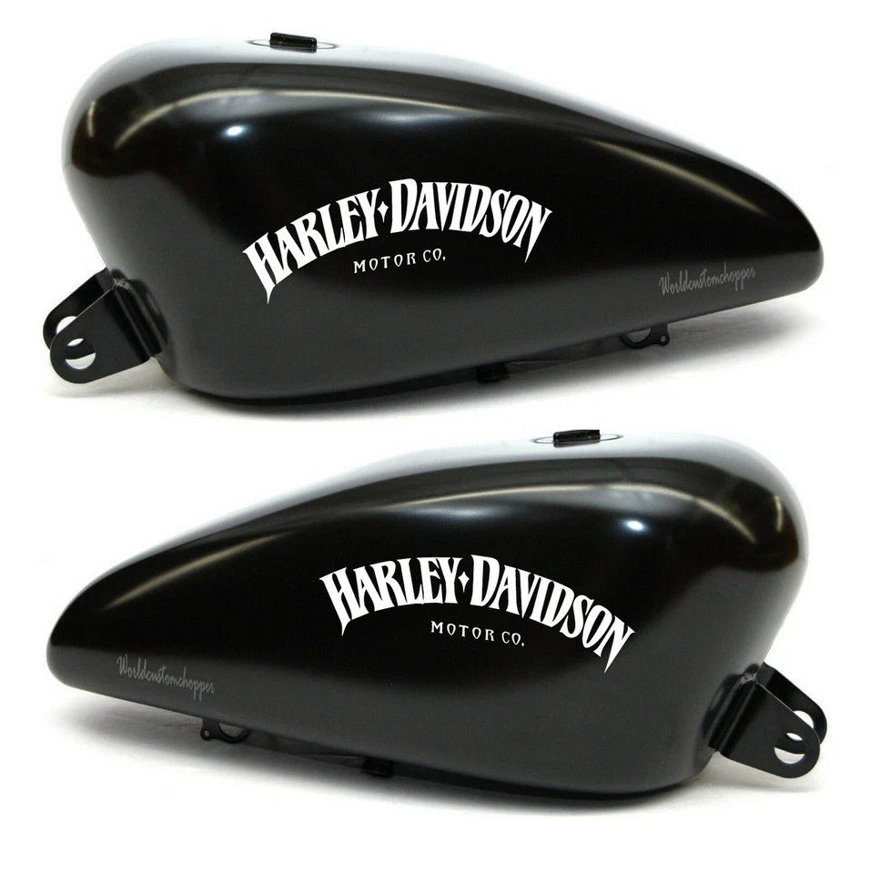 WORLDCUSTOMCHOPPER Adesivi Stickers Harley Davidson motor co. da serbatoio moto custom