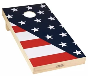 Calcomanías Cornhole Skins 2x4 Bandera Americana Liga de Rec Respaldo Adhesivo❤️NUEVO💙2 Envolturas - Imagen 1 de 6