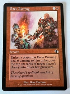 MTG Magic The Gathering Judgment Book Burning Common LP - Picture 1 of 2