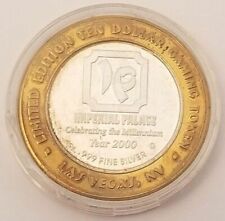 Limited Edition TEN DOLLAR .999 SILVER Gaming Coin Token From Imperial Palace 2