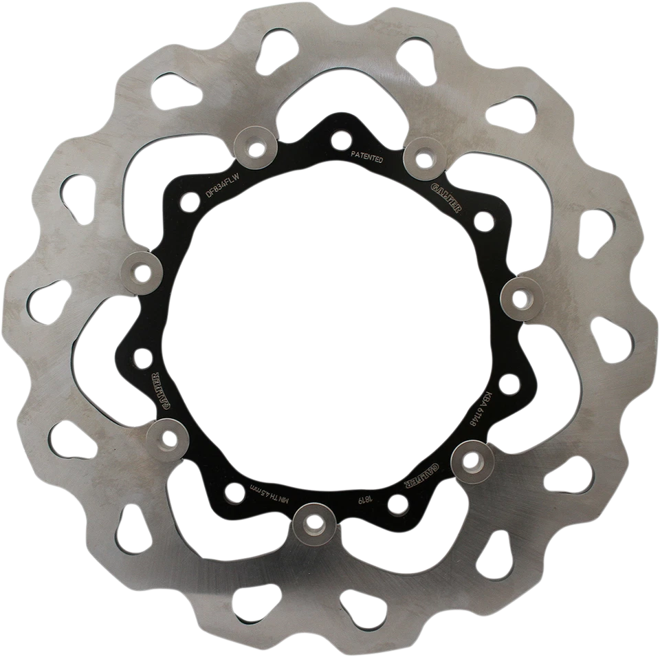 Rotor de freno delantero de onda flotante Galfer DF834FLW para Harley con rueda agitadora Foto 1 de 1
