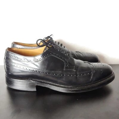 Zapatos Churchill Benchmade in England punta de ala negros EUR 44 EE. UU. 10 D Foto 1 de 4