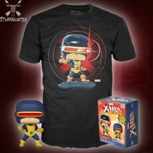 Funko Pop! Marvel x-Men Cyclops Gitd & Tea T-Shirt (Size L) Exclusive Boxed New - Picture 1 of 3