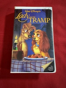 Rare Vintage 1987 Lady and the Tramp Disney VHS Black Diamond Classic - Picture 1 of 11