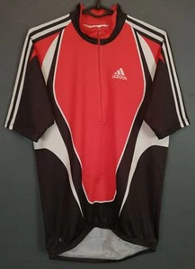 SHIRT ADIDAS MEN'S CYCLISMO CYCLING JERSEY MAGLIA MAILLOT RED SIZE M 3 MEDIUM - Picture 1 of 9