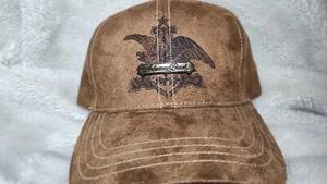 Anheuser Busch Beer Cap Hat Suede Brown 2004 Limited 4481/5000 Official Product - Picture 1 of 8