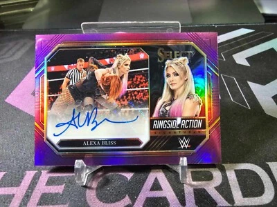 2023 Panini WWE Select Alexa Bliss Ringside Action Signatures Purple 18/35! - Image 1 of 2