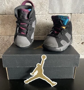 Nike Niños Air Jordan 6 384667-063 Gris Zapatos de Baloncesto Tenis Talla 3C - Imagen 1 de 7