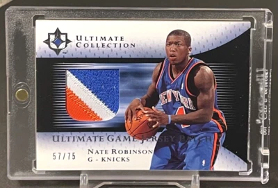 Nate Robinson 2005-06 Ultimate Collection RC Rookie Game Jersey Patch /75 NYK - Image 1 of 2