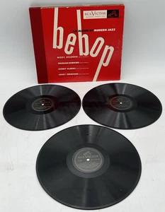 BEBOP MODERN JAZZ 78 RPM GILLESPIE, HAWKINS, CLARK MISSING 1 RECORD RCA VICTOR - Picture 1 of 22