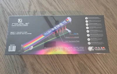 "Placas de cerámica pura arco iris Royale Platinum Genius planas de hierro - 1,25"" NUEVO Foto 1 de 3