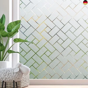 Geometrie Fensterfolie Sichtschutz Sichtschutzfolie Ohne Kleber Milchglasfolie - Bild 1 von 8