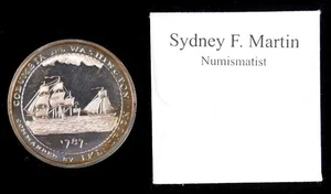 "1787" COLUMBIA - WASHINGTON SILVER MEDAL EX SYD MARTIN COLLECTION --- YCBF - Picture 1 of 1