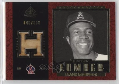 2003 SP Legendary Cuts Historic Lumber Relic Red 48/350 Frank Robinson HOF - Image 1 of 3