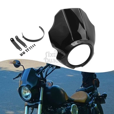 Cubierta de parabrisas carenado de faros negro brillante para Yamaha XVS 950 SPEC BOLT 950 Foto 1 de 4