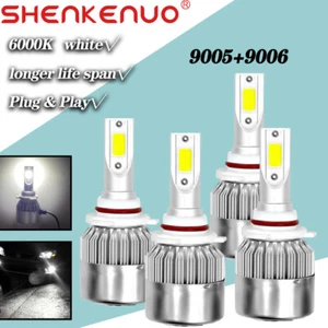 Combo 9005 9006 LED Headlight Bulbs Hi Low Beam For Honda Accord Sedan 2008-2012 - Picture 1 of 9