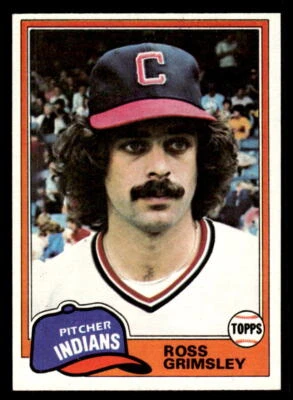 1981 Topps #170 Ross Grimsley Card Cleveland Indians - Image 1 of 2