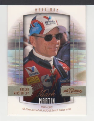 MARK MARTIN  - 2000 UD  MAXXIMUM  - CARD # 3 - Image 1 of 2