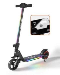 S5 Foldable Kids Electric Scooter  8.7mph 5 Miles 130W Motor Lightweight Black - Picture 1 of 6