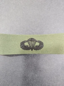 Parche verde básico OD insignia bordada paracaidista de la Marina de los Estados Unidos - Imagen 1 de 3