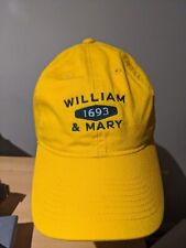 Rare Yellow College Of William & Mary 1693 Adjustable Baseball Hat Cap