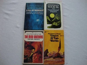 4 new SCI-FI pb books MYSTERY SCIENCE FICTION paperbacks CLARKE, WOUK vintage - Bild 1 von 15