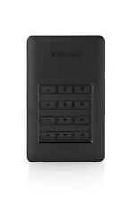 Verbatim Store 'n' Go Secure Portable I 2 TB I Black I External Hard Drive with 
