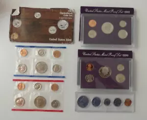 1985, 1990 & 1992 US Mint and Proof Sets - 25 coins - Picture 1 of 8