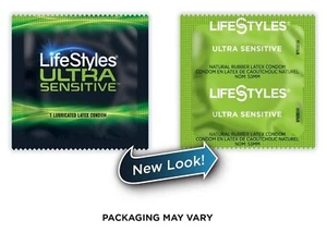 LIFESTYLES ULTRA SENSITIVE CONDOMS LATEX LUBRICATED CONDOM Value Packs! Save $$ - Picture 1 of 2