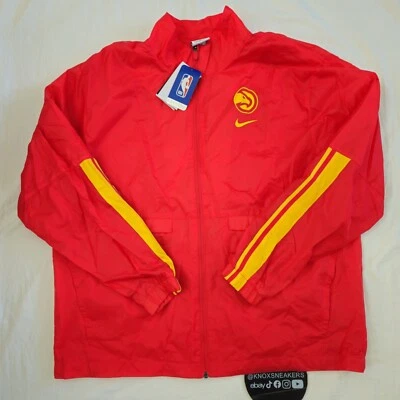 Куртка на молнии Nike Atlanta Hawks командная выпущенная красная DZ6275 657 мужская размер XLarge - Изображение 1 из 4