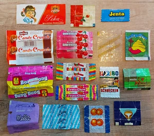 Vintage Wrappers of Chocolates and Candies 80's Lot of 138 - Picture 1 of 12