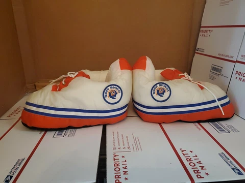 Vintage Retro Carousel By Guy DENVER BRONCOS NFL Puffy Shoe Slippers XL Cover
