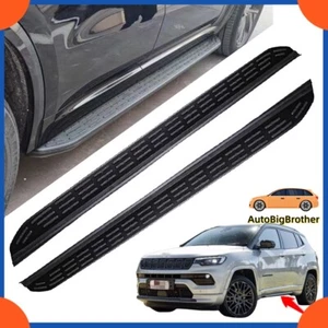 Se adapta a estriberas fijas Jeep Compass 2023 2024 peldaños laterales pedales barra Nerf - Imagen 1 de 7