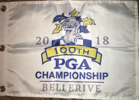 2018 100TH PGA CHAMPIONSHIP BELLERIVE PIN FLAG W GROMMETS FREE SHIPPING KOEPKA Cover