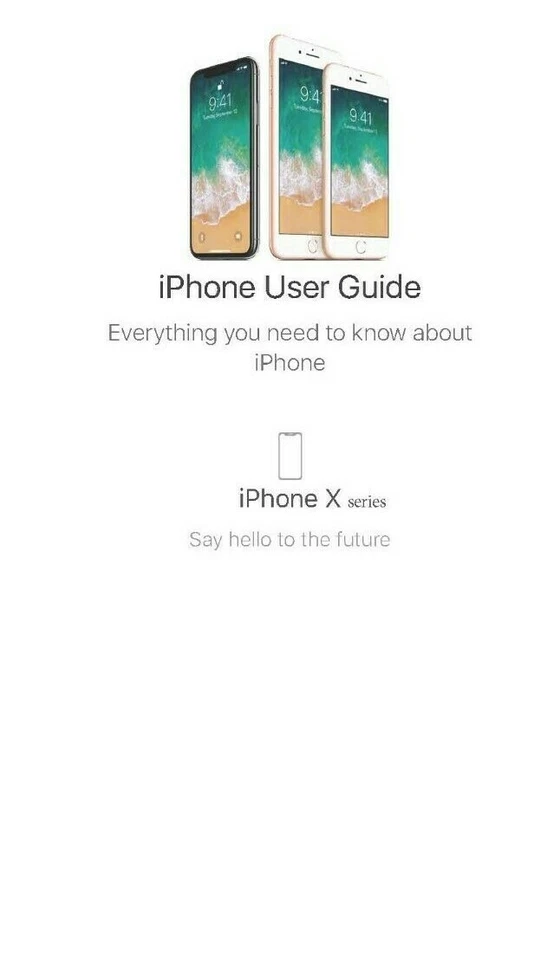 APPLE IPHONE X PRINTED INSTRUCTION MANUAL USER GUIDE 335 PAGES A5 - Image 1 of 1