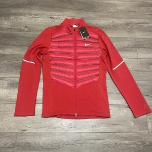 Nike Men's Aeroloft 800 Running Jacket Goose Down Wool Red Rare Sz S NWT $250 - Picture 1 of 11