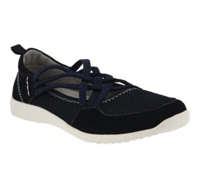 Spring Step Women’s Marilena Casual Shoes Navy Mesh Suede Mary Jane Sz 41 9.5/10 - Image 1 of 4