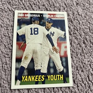 2016 Topps Heritage High Number Combo Cards Didi Gregorius Starlin Castro #CC-15