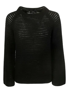 Suéter suéter a rayas de cachemira súper suave THEORY CASH STRIPE PO NEGRO S $435 - Imagen 1 de 11