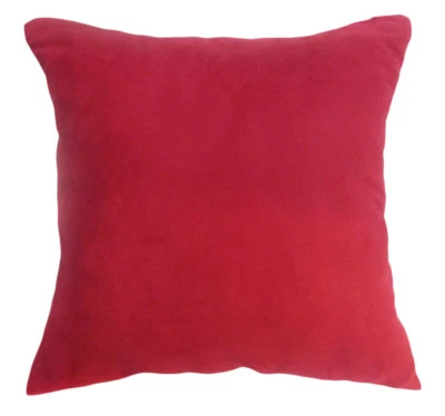 Mg07a Red Soft Faux Leather Micro Suede Cushion Cover/Pillow Case*Custom Size* - Image 1 of 4