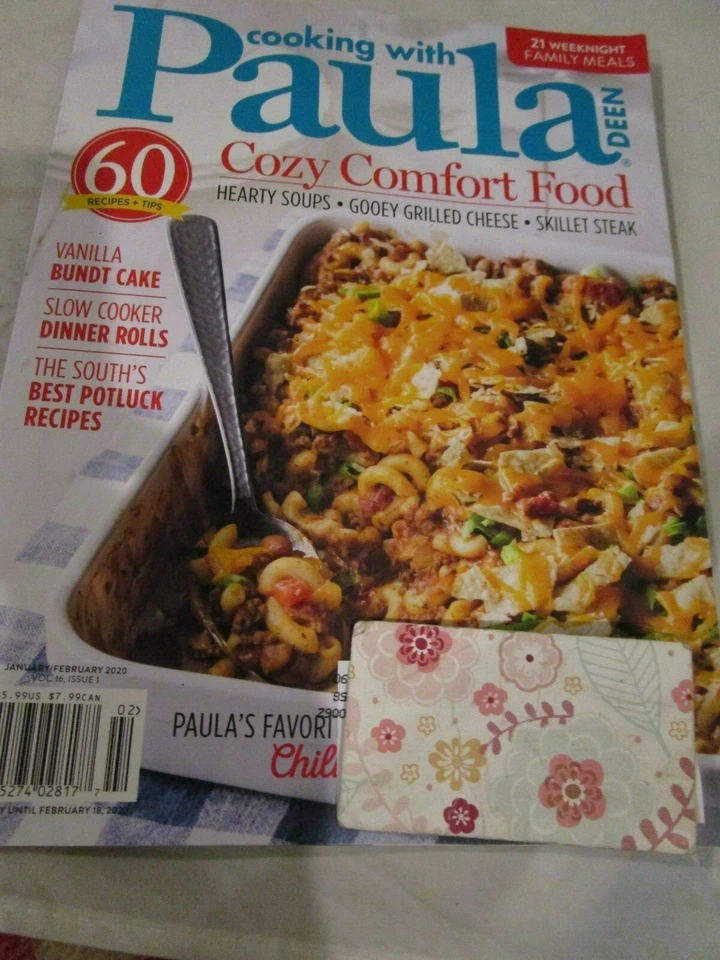 Cooking with Paula Deen Magazine January February 2020 Cozy Comfort Food New - Image 1 of 2
