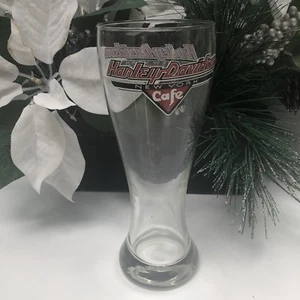Harley Davidson NEW YORK Tall Drinking Beer Pilsner Glass - Picture 1 of 6